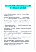 BSC2086 EXAM 1 REVIEW QUESTIONS AND CORRECT ANSWERS