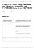 Illinois Non CDL Vehicles&colon; Class C Exam &lpar;Recent exam&rpar; Fully solved & updated 2026 Most COMPLETE &lpar;2026&rpar; &lpar;Latest Update 2026&rpar; UPDATE&excl;&excl;