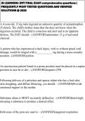 JB LEARNING&colon; EMT FINAL EXAM comprehensive questions &vert; FREQUENTLY MOST TESTED QUESTIONS AND VERIFIED SOLUTIONS &commat; 2026