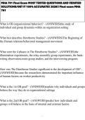 MHA 701 Final Exam MOST TESTED QUESTIONS AND VERIFIED SOLUTIONS&sol;GET IT 100&percnt; ACCURATE&excl;&excl; 2026&excl;&excl; Final exam MHA 701