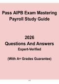 Pass AIPB Exam 2026 &vert; Mastering Payroll Study Guide & Practice Prep PDF