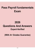 Pass Payroll Fundamentals 2026 &vert; Complete Payroll Certification Exam Prep PDF