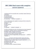 BSC 2086 Final Exam With Complete Correct Answers