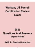 Workday US Payroll Certification 2026 Review &vert; Exam Prep & Practice Guide PDF