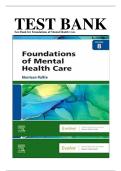 Test Bank Foundations of Mental Health Care 8th Edition 2026 Complete Chapters Verified Questions & Answers