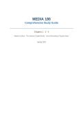 Media 180 Complete Exam Study Guide &vert; Chapters 1&comma; 2 & 4 &vert; Media & Culture&comma; Internet & Digital Media&comma; Sound Recording & Popular Music