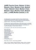 AAMS Practice Exam&comma; Module 10 Quiz&comma; Module 9 Quiz&comma; Module 8 Quiz&comma; Module 7 Quiz&comma; Module 6 Quiz&comma; Module 5 Quiz&comma; Module 3 Quiz&comma; Module 2 Quiz&comma; Module Quiz 1&comma; AAMS Module Quizzes &lpar;1-10&rpar; with complete solutions