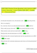 NHA EKG Practice Exam Questions with Answers &lpar;100&percnt; Correct Answers&rpar; &vert; Latest Update 2026&sol;2027 &vert; Graded A&plus; &vert; Guaranteed Pass&period;
