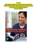 The Nursing Assistant&colon; Acute&comma; Subacute&comma; and Long-Term Care&comma; 6th Edition &ndash; Jolynn Pulliam & Meg Holloway &ndash; Complete Test Bank for All Chapters 1&ndash;24