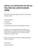 KENTUCKY UST CERTIFICATION TEST PREP 160 FINAL PAPER 2026 COMPLETE ANSWERS VERIFIED