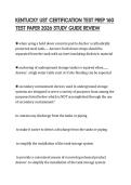 KENTUCKY UST CERTIFICATION TEST PREP 160 TEST PAPER 2026 STUDY GUIDE REVIEW
