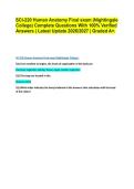 SCI-220 Human Anatomy Final exam &lpar;Nightingale College&rpar; Complete Questions With 100&percnt; Verified Answers &vert; Latest Update 2026&sol;2027 &vert; Graded A&plus;&period;