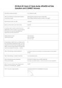 ECON-B 251 Exam &num;1 Study Guide UPDATED ACTUAL  Questions and CORRECT Answers