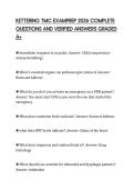 KETTERING TMC EXAMPREP 2026 COMPLETE QUESTIONS AND VERIFIED ANSWERS GRADED A&plus;