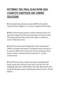 KETTERING TMC FINAL EXAM PAPER 2026 COMPLETE QUESTIONS AND VERIFIED SOLUTIONS