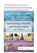 TEST BANK FOR Ebersole and Hess' Gerontological Nursing and Healthy Aging in Canada by Veronique Boscart&comma; Lynn McCleary&vert;Latest 2026&period;
