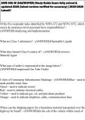 AWR 358-W &lpar;HAZWOPER&rpar; Study Guide Exam fully solved & updated 2026 &lpar;latest version verified for accuracy&rpar; &vert; 20252026 Latest&excl;&excl;