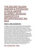 Test Bank & Clinical Blueprint&colon; Saladin&rsquo;s Anatomy & Physiology &lpar;10th Edition&rpar; &ndash; 2026&sol;2027 Advanced Diagnostics