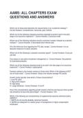 AAMS ALL CHAPTERS EXAM QUESTIONS AND ANSWERS