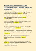 XACTIMATE&lowbar;LEVEL&lowbar;2&lowbar;CERT&lowbar;KNOWLEDGE&lowbar;EXAM&lowbar;QUESTIONS&lowbar;WITH&lowbar;COMPLETE&lowbar;SOLUTIONS 