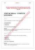 NURS 346 MIDTERM EXAM 2026-2027&colon; 150  ACTUAL QUESTIONS & WELL REVISED ANSWERS &vert; LATEST & COMPLETE UPDATE &vert; GRADED A  bundle