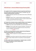 NUR 265 EXAM 3&colon; ADVANCED MED-SURG 2026 ACTUAL QUESTIONS & VERIFIED RATIONALES &vert; CRITICAL CARE MASTERY &vert; GRADED A&plus;