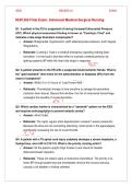 NUR 265 EXAM 3&colon; ADVANCED MED-SURG 2026 ACTUAL QUESTIONS & VERIFIED RATIONALES &vert; CRITICAL CARE MASTERY &vert; GRADED A&plus;