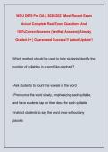 WGU D676 Pre OA &vert;&vert; 2026&sol;2027 Most Recent Exam  Actual Complete Real Exam Questions And  100&percnt;Correct Answers &lpar;Verified Answers&rpar; Already  Graded A&plus; &vert; Guaranteed Success&excl;&excl;&sol; Latest Update&excl;&excl; 