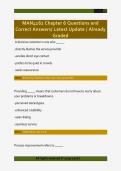 MAN4162 Chapter 6 Questions and  Correct Answers&sol; Latest Update &sol; Already  Graded 