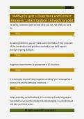 MAN4162 quiz 2 Questions and Correct  Answers&sol; Latest Update &sol; Already Graded