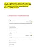 ATI RN Fundamentals Proctored 2026 Exam With NGN &lpar;170 Real Exam Questions and Answers&rpar; &vert; RN ATI Fundamentals &vert; Latest Updated 2026&sol;2027 &vert; Graded A&plus; &lpar;100&percnt; Correct&rpar;