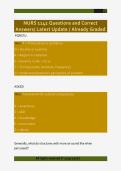 NURS 1142 Questions and Correct  Answers&sol; Latest Update &sol; Already Graded