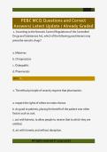 PEBC MCQ Questions and Correct  Answers&sol; Latest Update &sol; Already Graded 