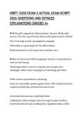 KREFT G202 EXAM 3 ACTUAL EXAM SCRIPT 2026 QUESTIONS AND DETAILED EXPLANATIONS GRADED A&plus;