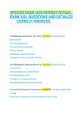 SPEX303 EXAM 2026 NEWEST ACTUAL   EXAM 250&plus; QUESTIONS AND DETAILED  CORRECT ANSWERS