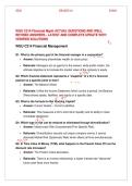 WGU C214 Financial Management Final Exam Prep 2025&sol;2026 &vert; Actual Questions & Verified Answers &vert; Latest Objective Assessment &lpar;OA&rpar; Guide 