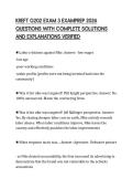 KREFT G202 EXAM 3 EXAMPREP 2026 QUESTIONS WITH COMPLETE SOLUTIONS AND EXPLANATIONS VERIFIED