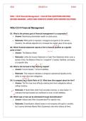 WGU C214 Financial Management Final Exam Prep 2025&sol;2026 &vert; Actual Questions & Verified Answers &vert; Latest Objective Assessment &lpar;OA&rpar; Guide