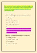 Ohio Commercial Pesticide Applicator Certification Category 2a &lpar;Agronomic Pest Control&rpar; Practice Exam Questions And Correct Answers &lpar;Verified&rpar; Latest Update 2026&sol;2027 &vert; Graded A&plus; &vert; 100&percnt; ASSURED PASS&period;