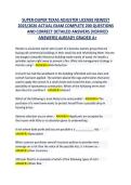 SUPER-DUPER TEXAS ADJUSTER LICENSE NEWEST  2025&sol;2026 ACTUAL EXAM COMPLETE 200 QUESTIONS  AND CORRECT DETAILED ANSWERS &lpar;VERIFIED  ANSWERS&rpar; ALREADY GRADED A&plus;