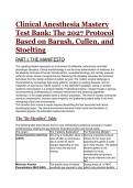 Clinical Anesthesia Test Bank & Study Guide &vert; Based on Barash&comma; Cullen & Stoelting &lpar;2026&sol;2027&rpar;