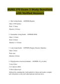 NURS 370 Exam 3 Study Questions  with Verified Answers
