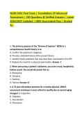 NURS 5461 Final Exam &vert; Foundations Of Advanced Assessment &vert; 100 Questions & Verified Answers &vert; Latest 2026&sol;2027 Updated &vert; 100&percnt; Guaranteed Pass &vert; Graded A&plus;&period;