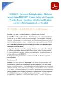 NURS 6501 Advanced Pathophysiology Midterm Actual Exam 2026&sol;2027 &vert; Walden University Complete Practice Exam &vert; Questions with Correct Detailed Answers &vert; Pass Guaranteed - A&plus; Graded