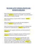 HS EXAM LATEST VERSION UPDATED AND REVISED IN 2026