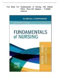 Fundamentals of Nursing &lpar;11th Edition&rpar; &ndash; Potter Perry &ndash; Complete Test Bank for All Chapters &lpar;Verified Answers&rpar;