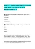 RELATIVITY REVIEW MANAGEMENT SPECIALIST FINAL PAPER 2026 QUESTIONS WITH ANSWERS GRADED A&plus;