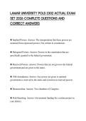 LAMAR UNIVERSITY POLS 2302 ACTUAL EXAM SET 2026 COMPLETE QUESTIONS AND CORRECT ANSWERS