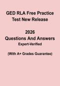 GED RLA Free Practice Test 2026 &vert; Reasoning Through Language Arts New Release PDF