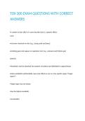 TOX 300 EXAM QUESTIONS WITH CORRECT ANSWERS